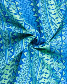 Polynesian fabric TURE Blue - Tissushop